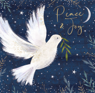 Christmas Card Twin Pack: Candles and Doves