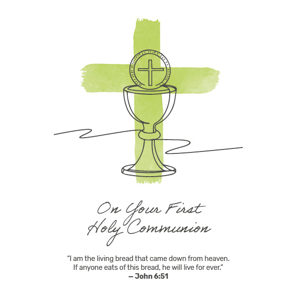 First Holy Communion Sacrament Card