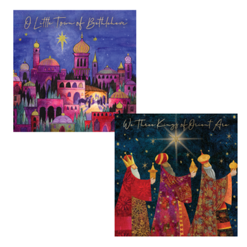 Christmas Card Twin Pack: Bethlehem and Kings