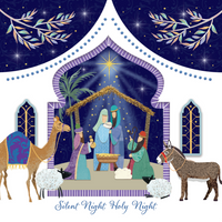 Christmas Cards Twin Pack - Gathering at Bethlehem / Nativity